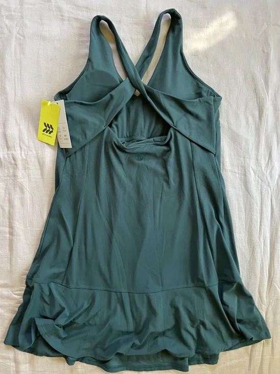 All In Motion - Women's Everyday Soft Double V Active Dress - Green - Picture 7 of 9